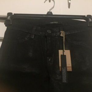 New With Tag J Brand Coated Black Jeans